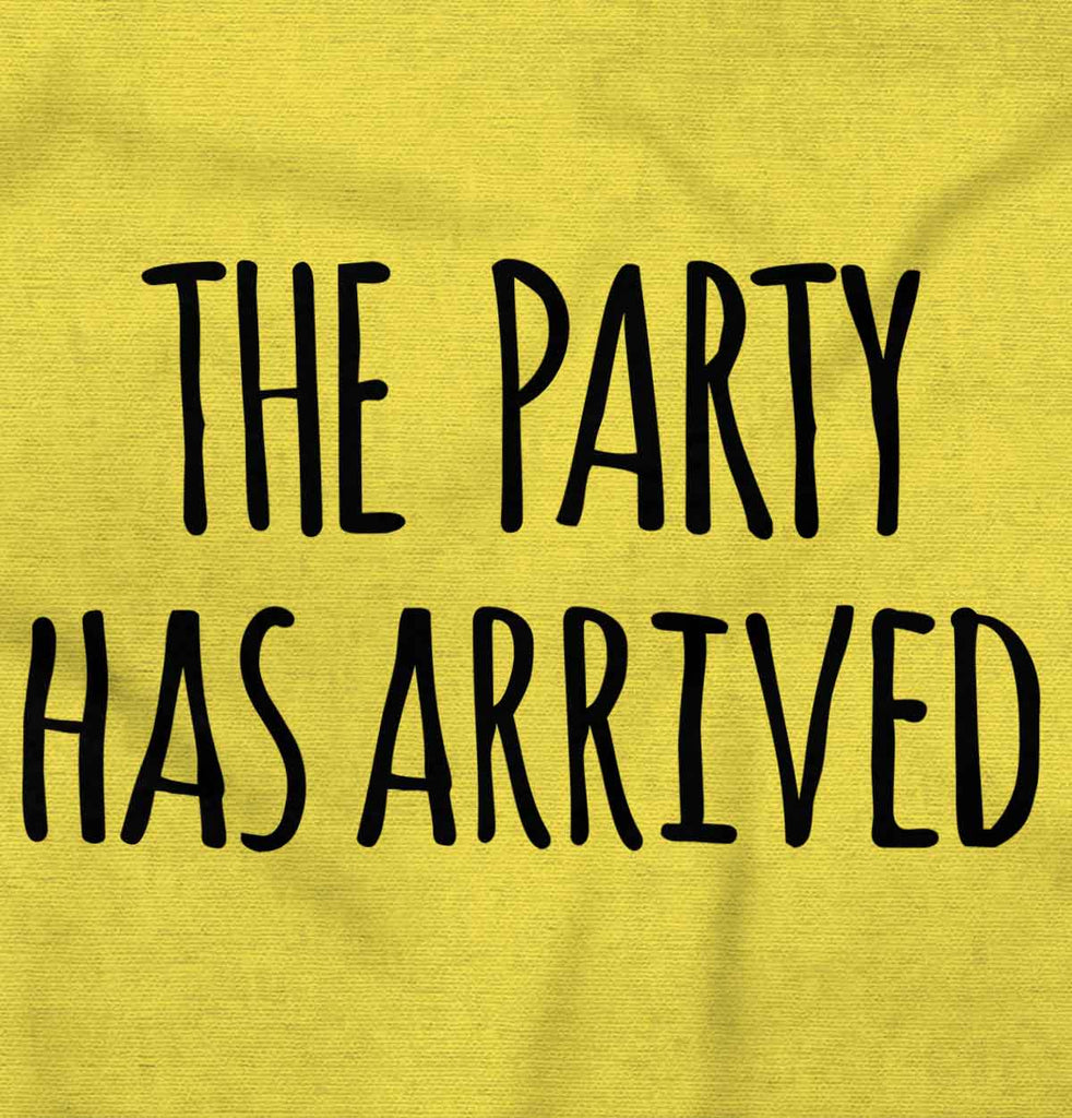 The Party Has Arrived Romper Bodysuit-Direct To Garment Print-Brisco Baby