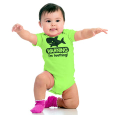 I'm Teething Romper Bodysuit-Direct To Garment Print-Brisco Baby