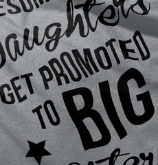 Awesome Daughter Promote Big Sisters Infant Toddler T Shirt-Direct To Garment Print-Brisco Baby
