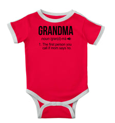 Grandma Ringer Romper Bodysuit-Direct To Garment Print-Brisco Baby