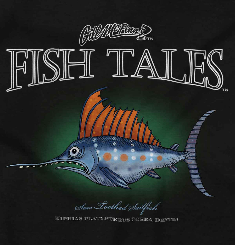 Saw-Toothed Sailfish Infant Baby Bib-Direct To Garment Print-Brisco Baby