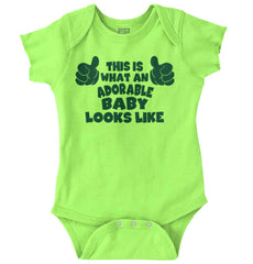 Adorable Looks Like Romper Bodysuit-Direct To Garment Print-Brisco Baby