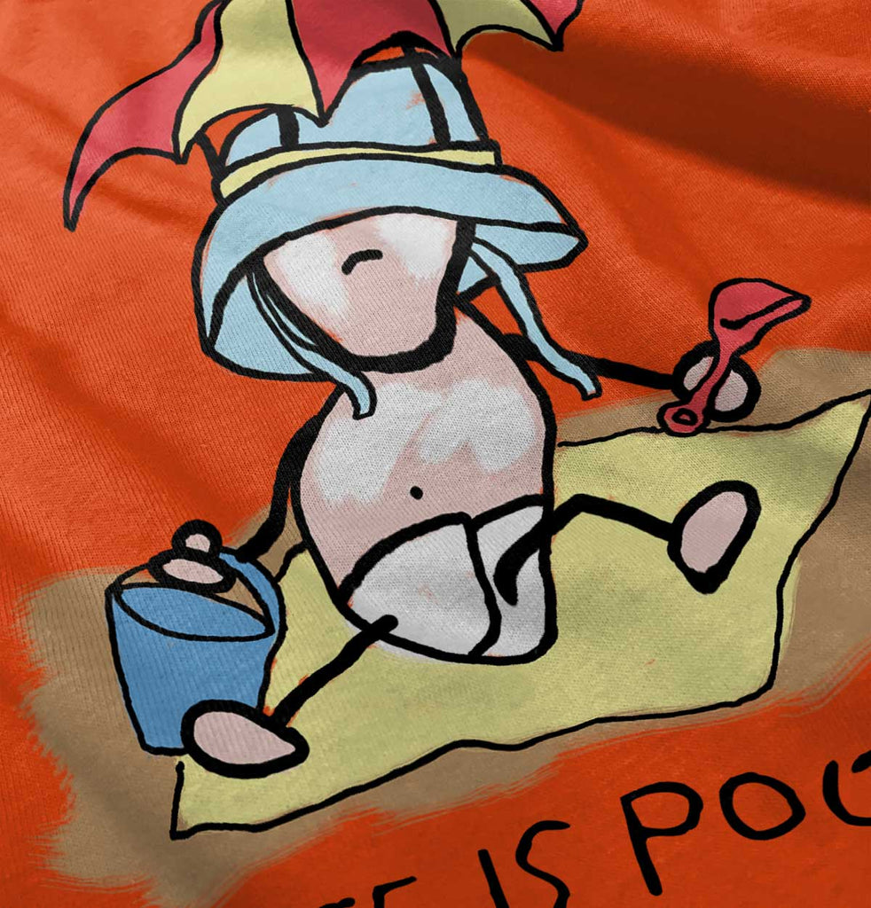 Beach Umbrella Infant Toddler T Shirt-Direct To Garment Print-Brisco Baby