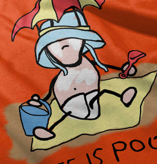 Beach Umbrella Infant Toddler T Shirt-Direct To Garment Print-Brisco Baby