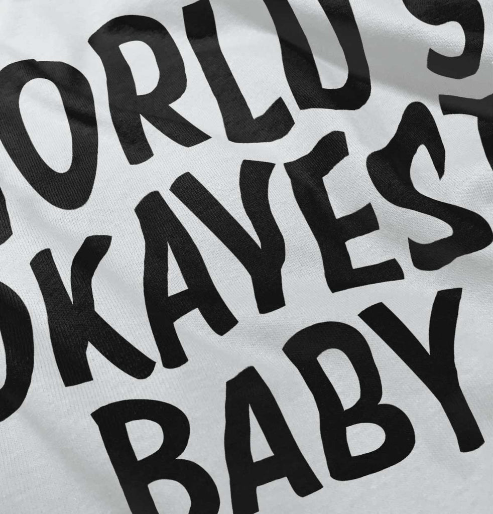 Okayest Baby Romper Bodysuit-Direct To Garment Print-Brisco Baby