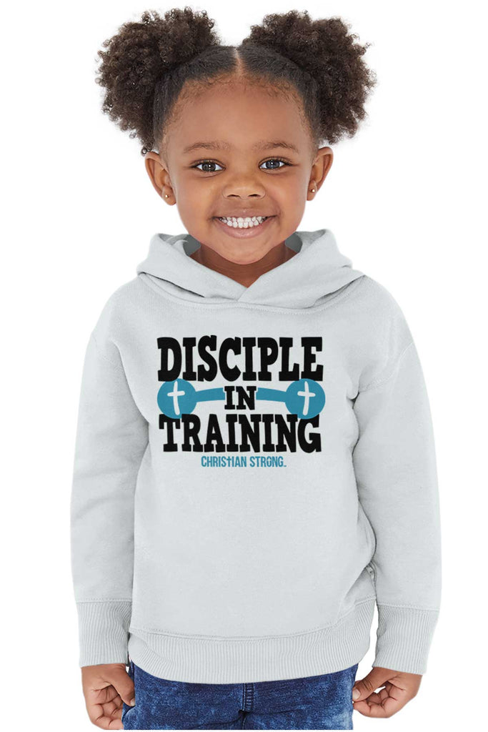 Disciple In Training Toddler Pullover Hoodie-Direct To Garment Print-Brisco Baby