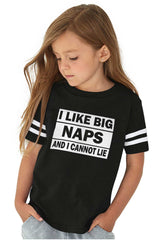 Big Naps Toddler Football Jersey Tee-Direct To Garment Print-Brisco Baby