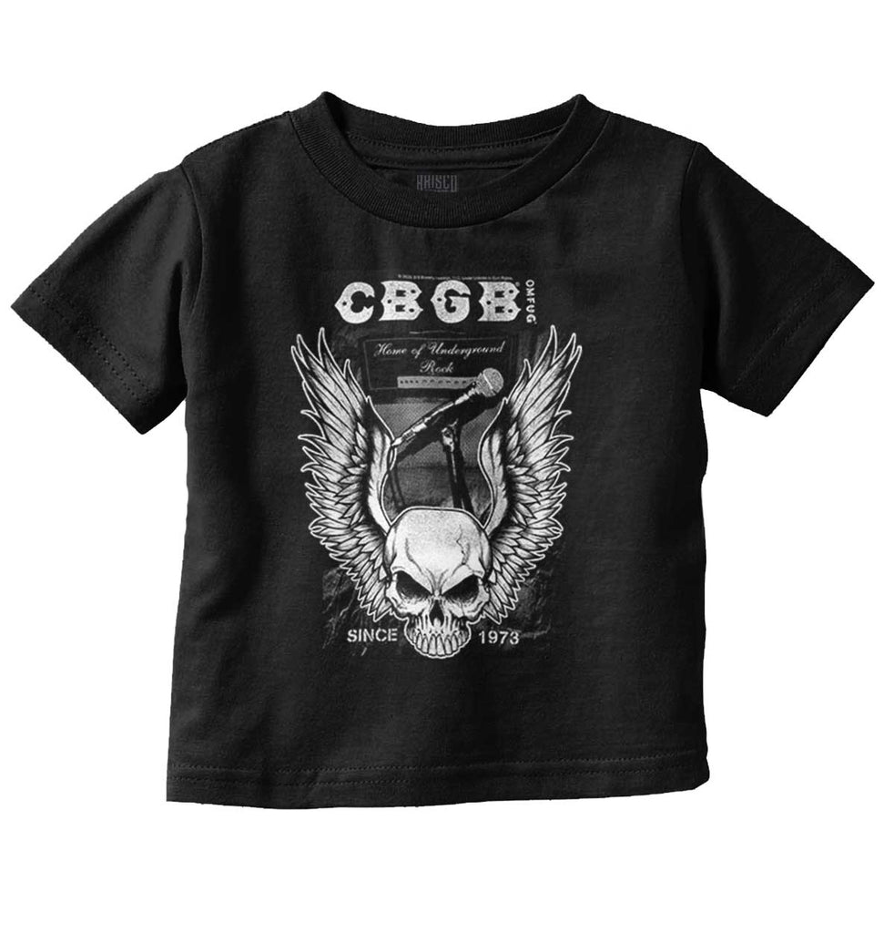 CBGB Wings Infant Toddler T Shirt-Direct To Garment Print-Brisco Baby