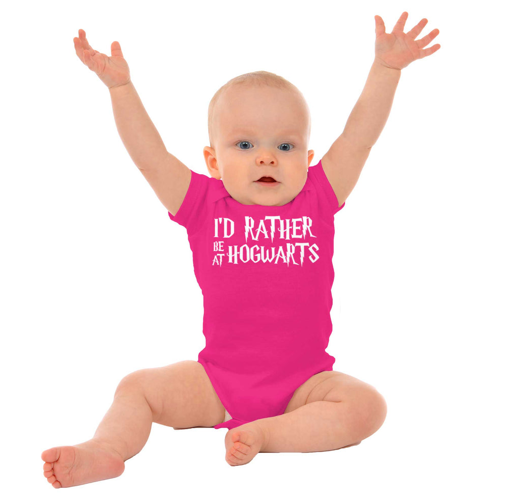 Rather Be At Hogwarts Romper Bodysuit-Direct To Garment Print-Brisco Baby