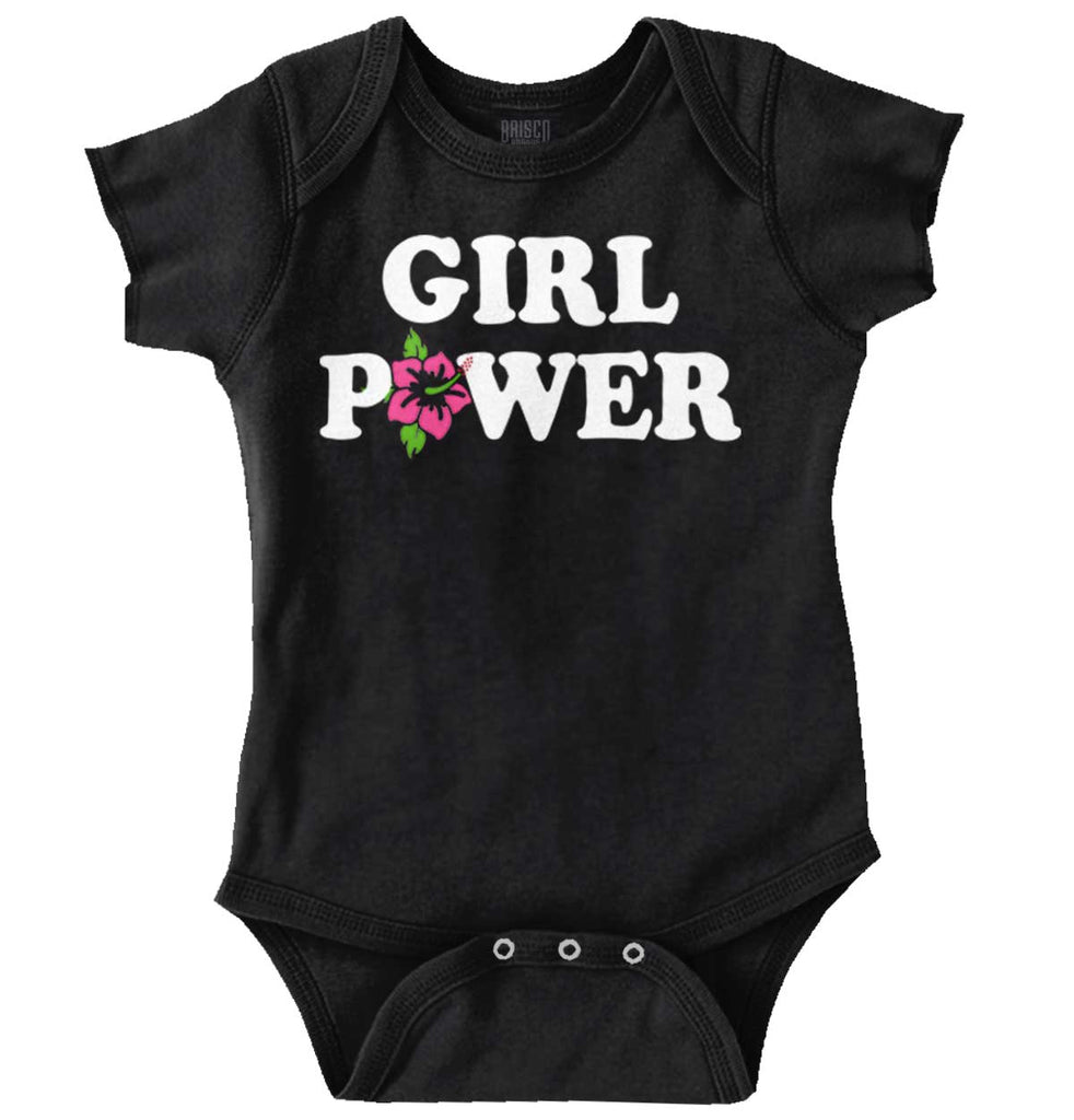 Girl Power Romper Bodysuit-Direct To Garment Print-Brisco Baby