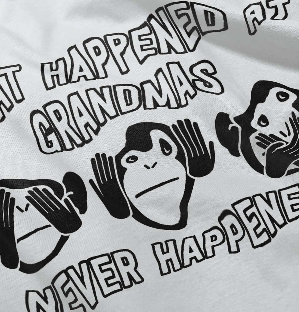 Happens At Grandmas Infant Baby Bib-Direct To Garment Print-Brisco Baby