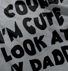 I'm Cute Romper Bodysuit-Direct To Garment Print-Brisco Baby