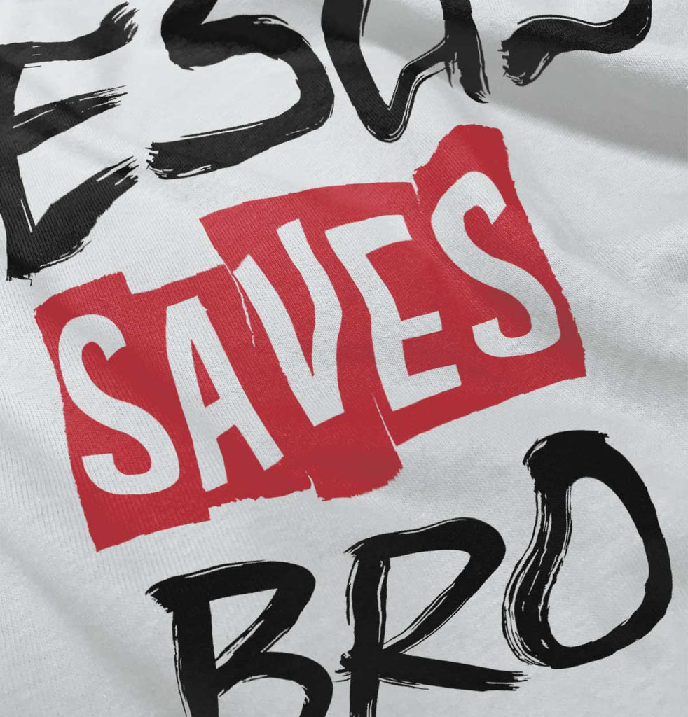 Jesus Saves Bro Romper Bodysuit-Direct To Garment Print-Brisco Baby