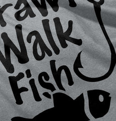 Crawl Walk Fish Infant Toddler T Shirt-Direct To Garment Print-Brisco Baby