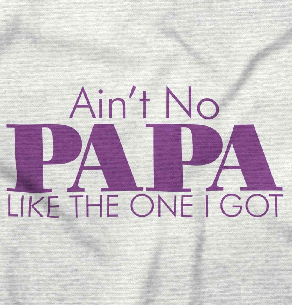 No Papa Like Me Baby Ruffled Trim Romper-Direct To Garment Print-Brisco Baby