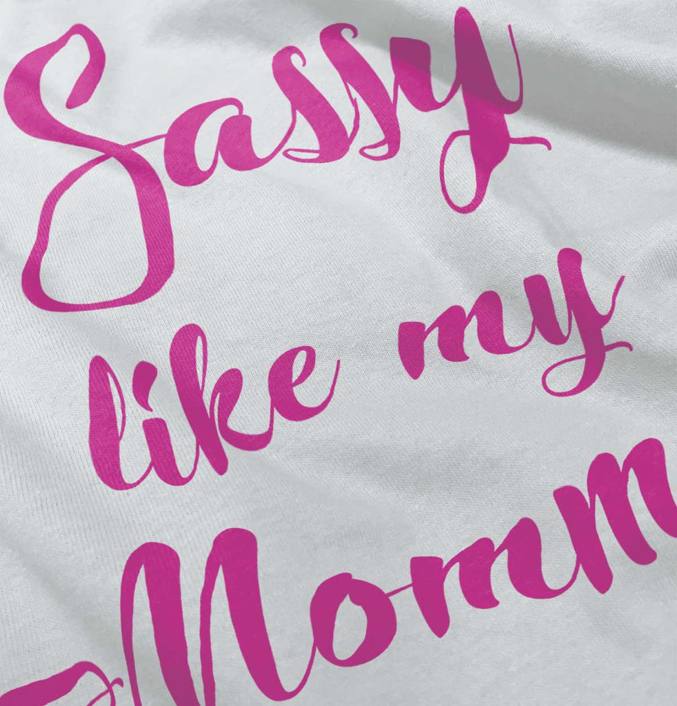 Sassy Like Mommy Infant Baby Bib-Direct To Garment Print-Brisco Baby