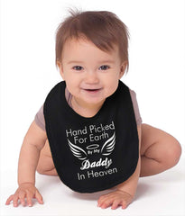 Hand Picked By Daddy Infant Baby Bib-Direct To Garment Print-Brisco Baby