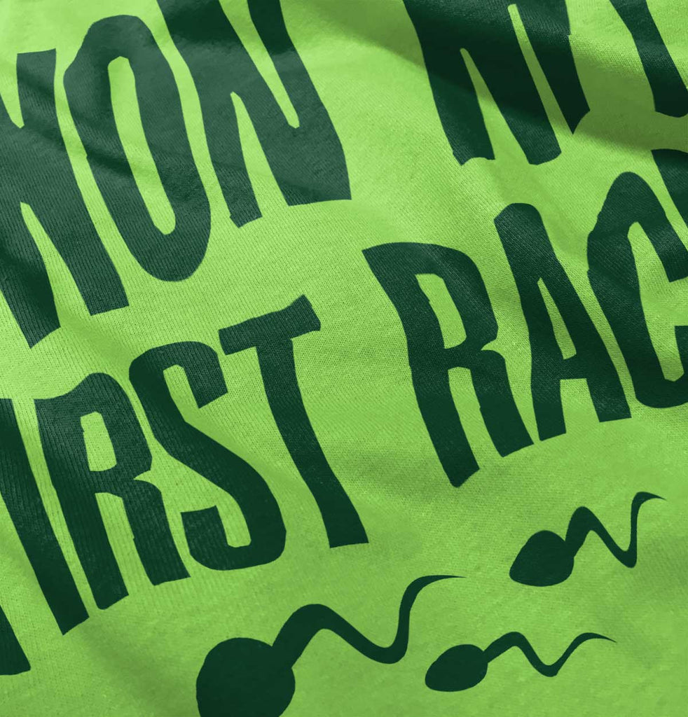 Won The Race Romper Bodysuit-Direct To Garment Print-Brisco Baby