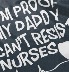 Can't Resist Nurses Football Romper Bodysuit-Direct To Garment Print-Brisco Baby