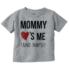 Mommy Loves Me Infant Toddler T Shirt-Direct To Garment Print-Brisco Baby