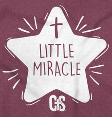 Little Miracle Toddler Football Jersey Tee-Direct To Garment Print-Brisco Baby