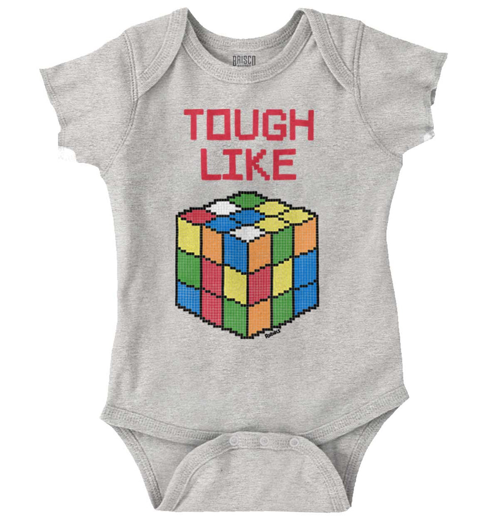 Tough Like Rubik's Romper Bodysuit-Direct To Garment Print-Brisco Baby