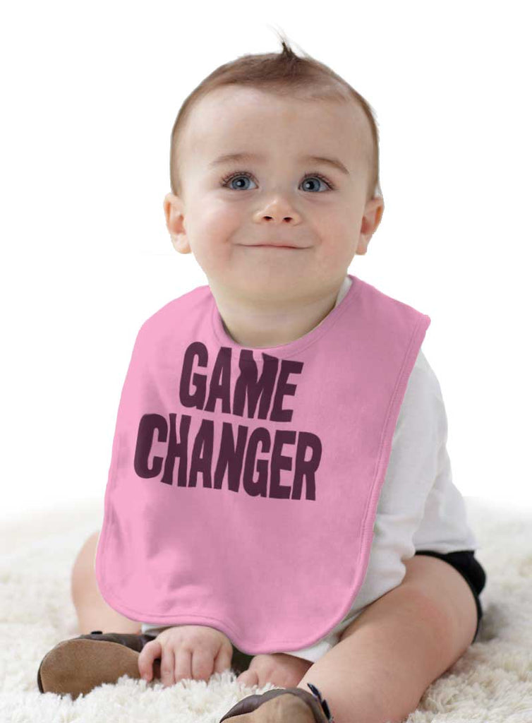 Game Changer Infant Baby Bib-Direct To Garment Print-Brisco Baby