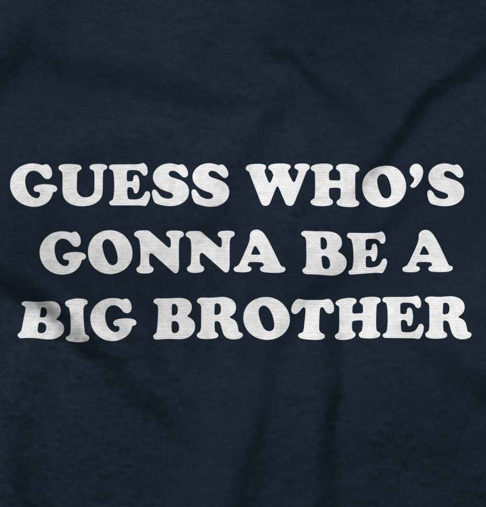 Guess Who's Gonna Be A Big Brother Romper Bodysuit-Direct To Garment Print-Brisco Baby