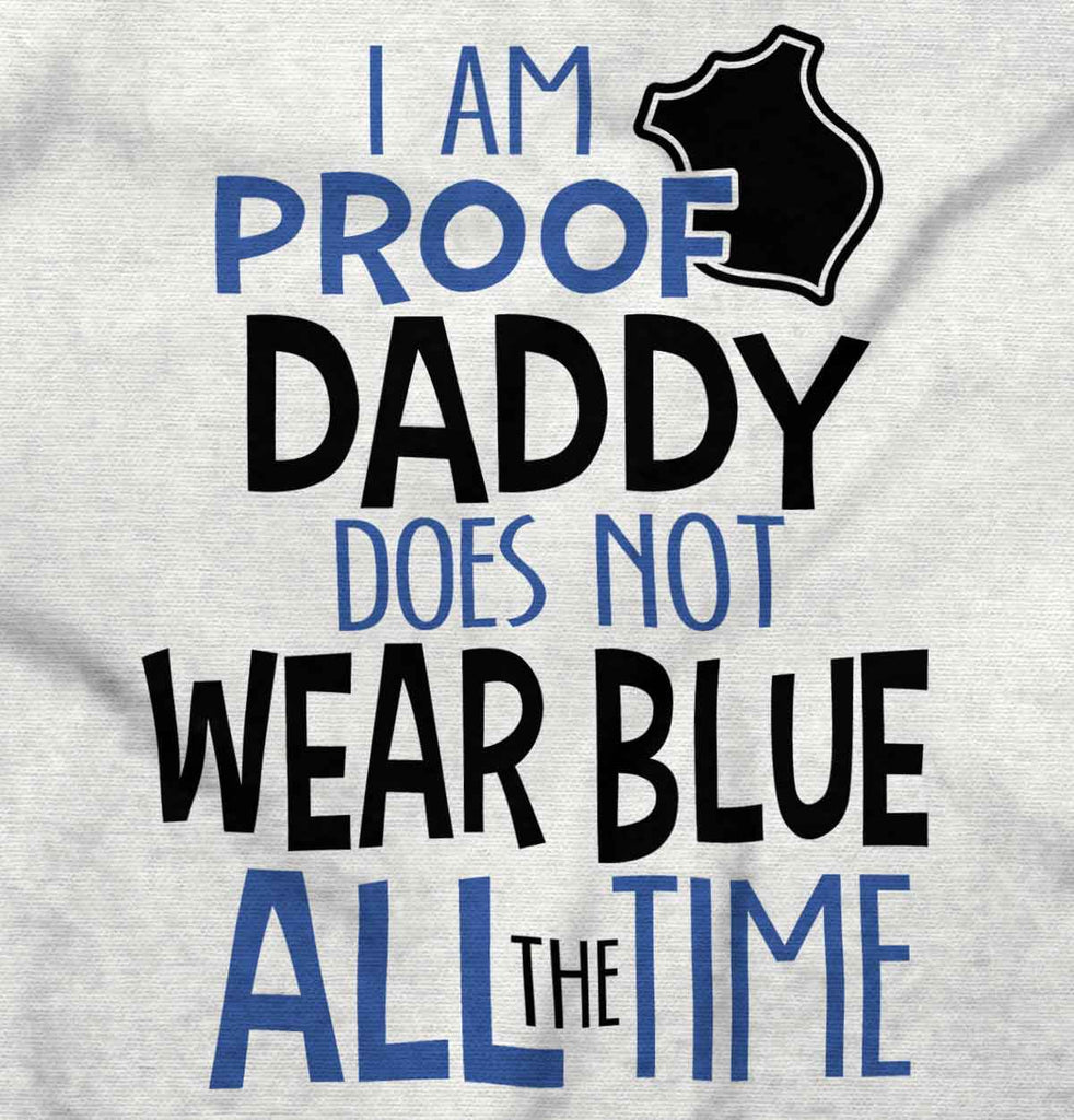 Police Officer Father Romper Bodysuit-Direct To Garment Print-Brisco Baby