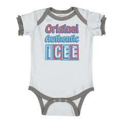 Original Authentic Baby Ruffled Trim Romper-Direct To Garment Print-Brisco Baby