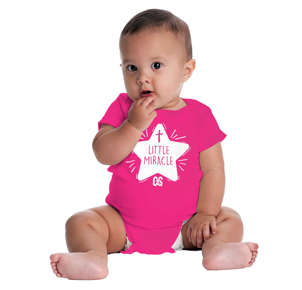 Little Miracle Romper Bodysuit-Direct To Garment Print-Brisco Baby