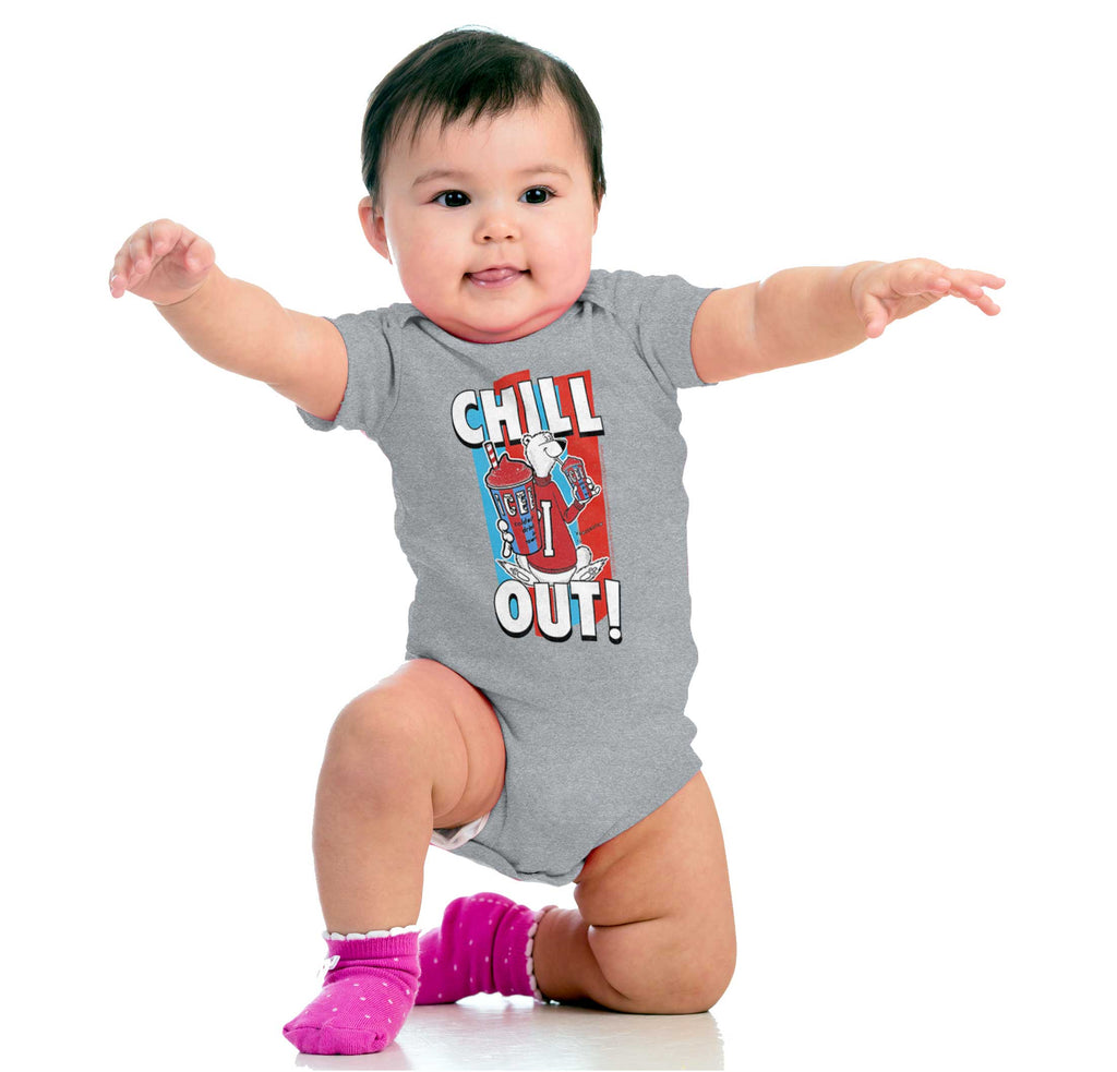 Chill Out Romper Bodysuit-Direct To Garment Print-Brisco Baby