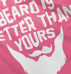 Dad's Beard Football Romper Bodysuit-Direct To Garment Print-Brisco Baby