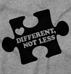 Different Not Less Infant Toddler T Shirt-Direct To Garment Print-Brisco Baby