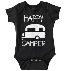 Happy Camper Romper Bodysuit-Direct To Garment Print-Brisco Baby