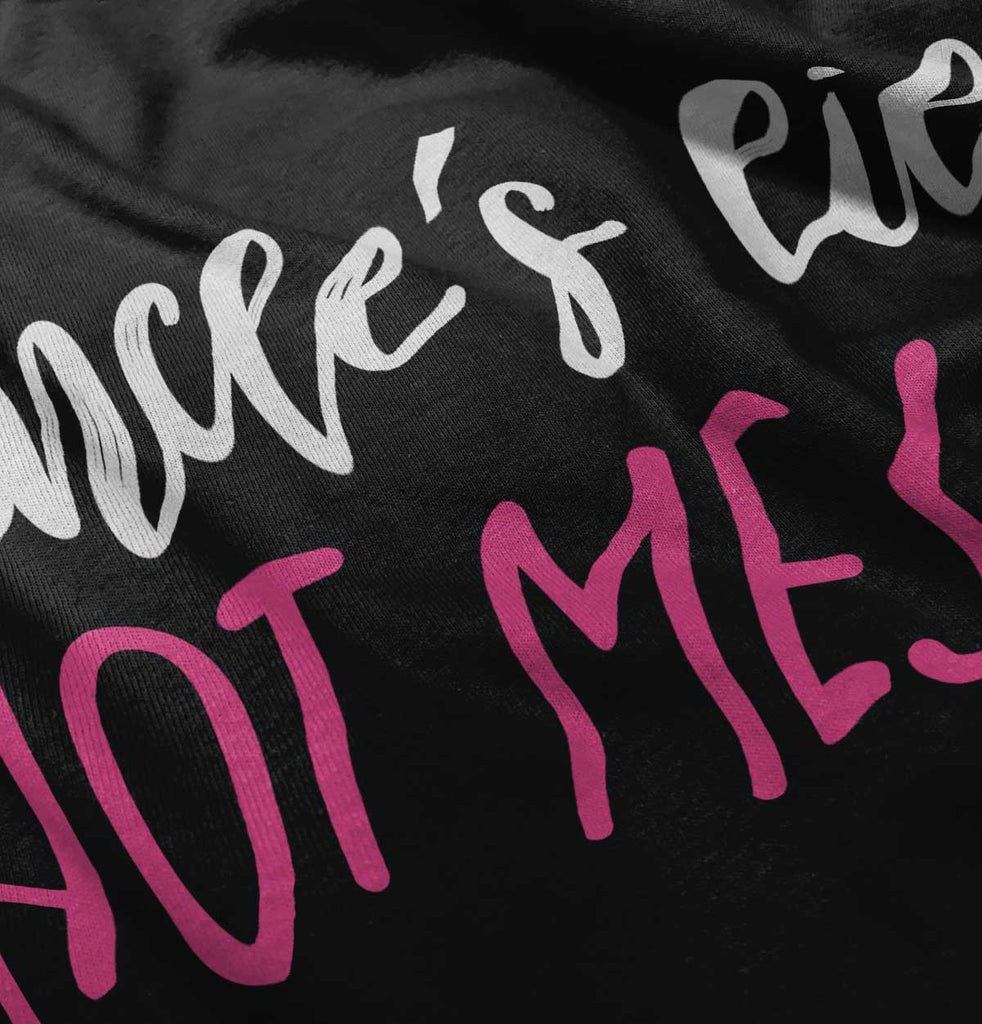 Uncle's Lil Hot Mess Infant Toddler T Shirt-Direct To Garment Print-Brisco Baby