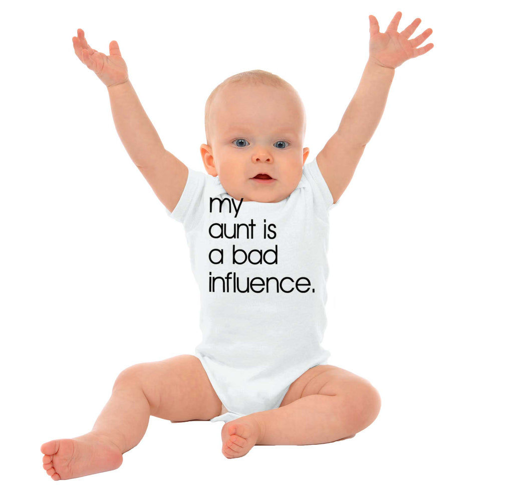 Bad Influence Romper Bodysuit-Direct To Garment Print-Brisco Baby