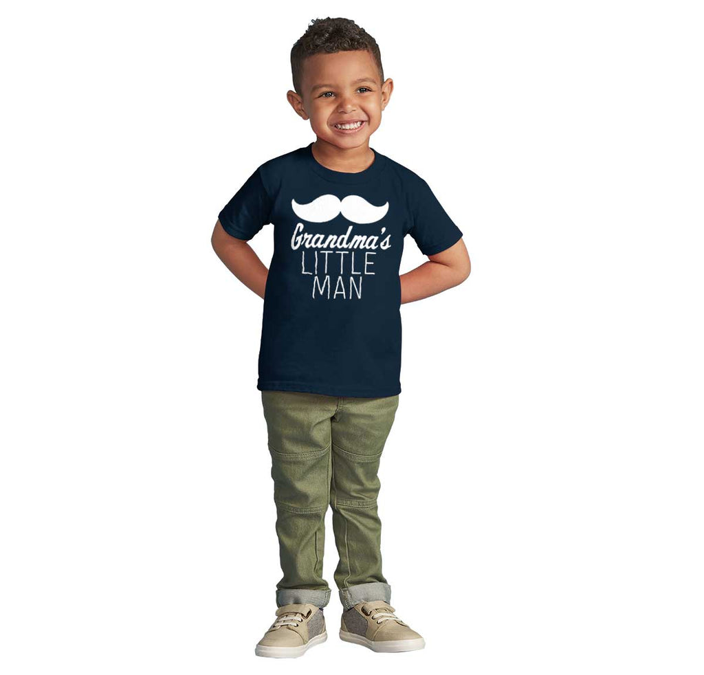 Grandma's Little Man Infant Toddler T Shirt-Direct To Garment Print-Brisco Baby
