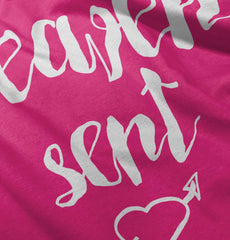 Heaven Sent Toddler Ruffle Bottom Tee-Direct To Garment Print-Brisco Baby