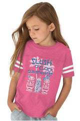Slush O Clock Somewhere Toddler Football Jersey Tee-Direct To Garment Print-Brisco Baby