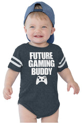 Future Gaming Buddy Football Romper Bodysuit-Direct To Garment Print-Brisco Baby