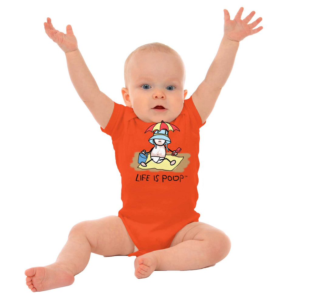 Beach Umbrella Romper-Direct To Garment Print-Brisco Baby