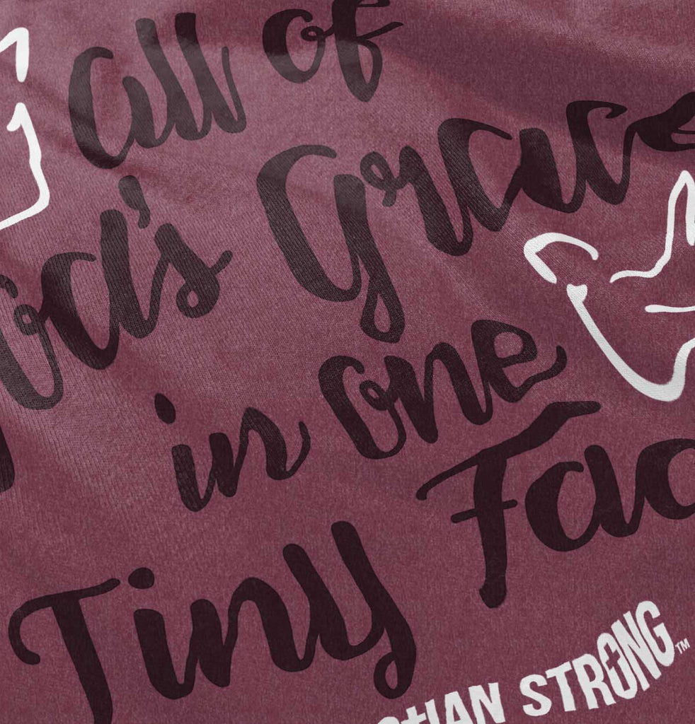 Gods Grace Tiny Face Toddler Football Jersey Tee-Direct To Garment Print-Brisco Baby