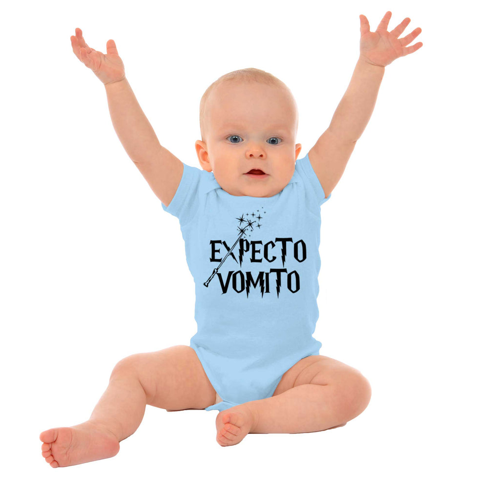 Expecto Vomito Romper Bodysuit-Direct To Garment Print-Brisco Baby