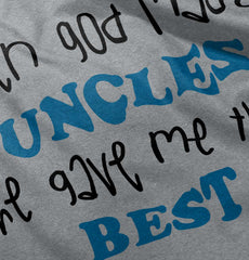 When God Made Uncles Infant Toddler T Shirt-Direct To Garment Print-Brisco Baby