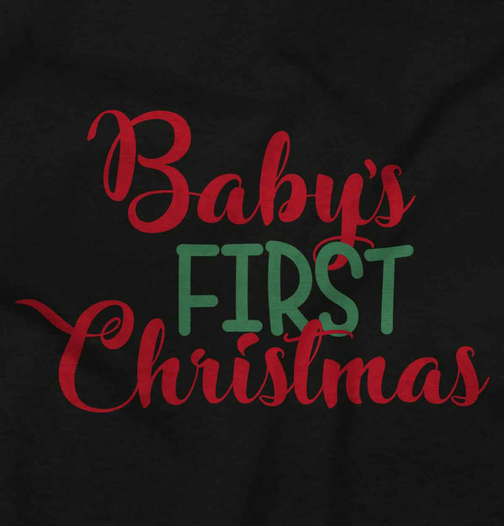 Baby's First Christmas Infant Toddler T Shirt-Direct To Garment Print-Brisco Baby