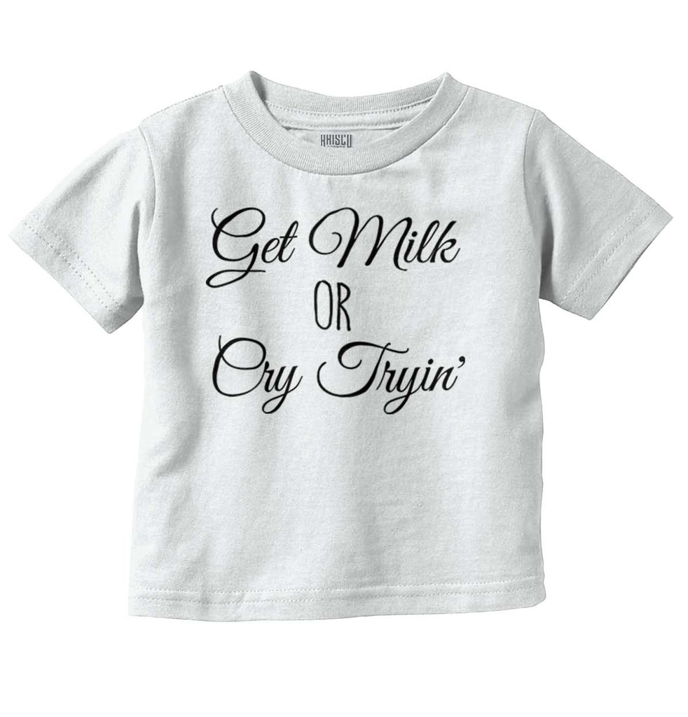 Get Milk Infant Toddler T Shirt-Direct To Garment Print-Brisco Baby