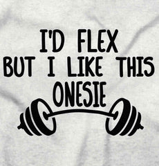 I'd Flex Romper Bodysuit-Direct To Garment Print-Brisco Baby