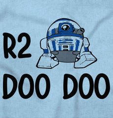 R2 Doo Doo Infant Baby Bib-Direct To Garment Print-Brisco Baby