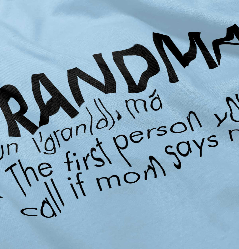 Grandma Defined Infant Baby Bib-Direct To Garment Print-Brisco Baby